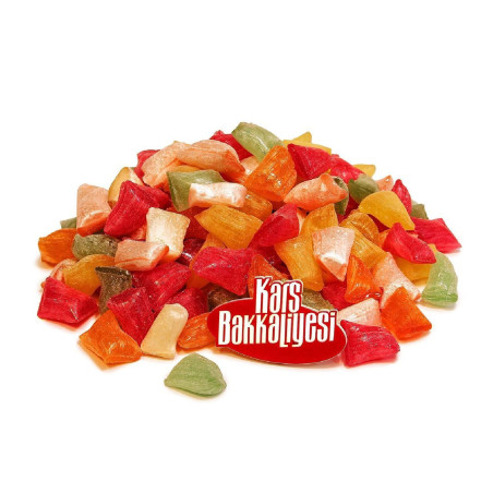 Kars Bakkaliyesi Erzurum Akide Şekeri içinde limonlu, tarçınlı, portakallı ,karanfilli akide şekerlerinin olduğu paketimiz.