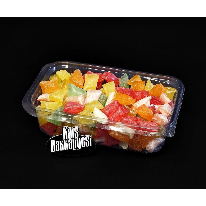 Kars Bakkaliyesi Erzurum Akide Şekeri içinde limonlu, tarçınlı, portakallı ,karanfilli akide şekerlerinin olduğu paketimiz.