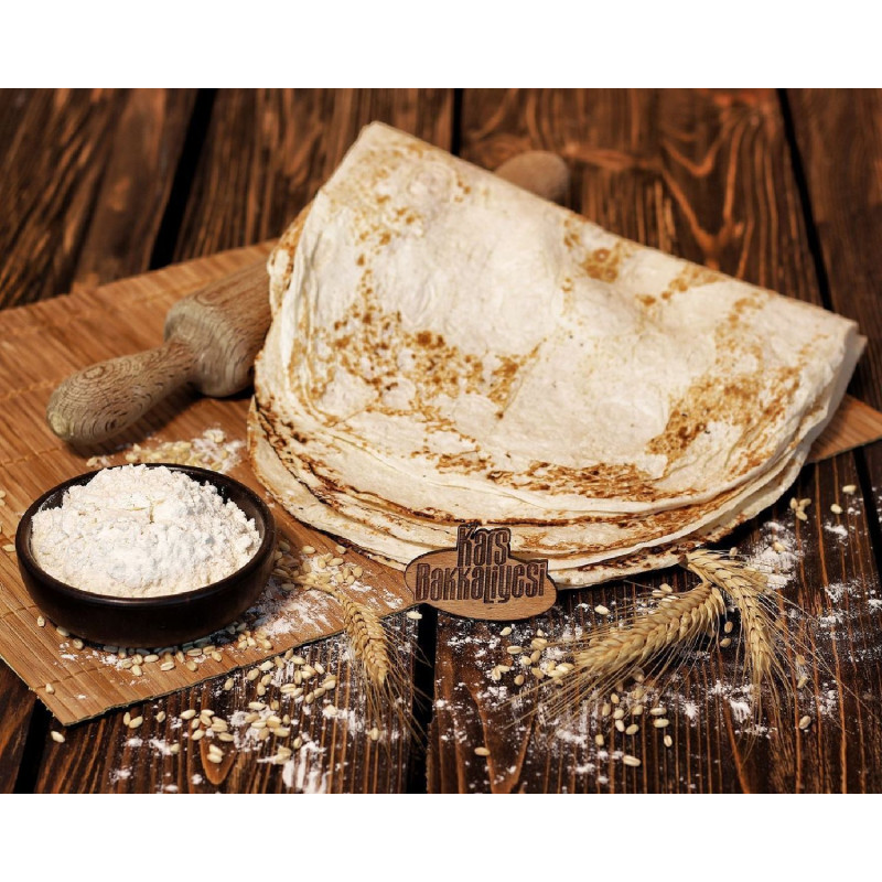 Erzurum tandır ateşinde pişmiş yöresel ince lavaş ekmeği