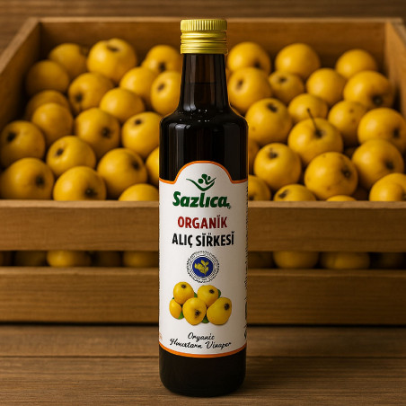Doğal fermente yöntemle üretilen Alıç Sirkesi, sindirim, kalp ve bağışıklık sağlığını destekler. Cilt ve saç bakımında da kullan