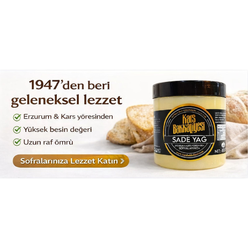 Erzurum Kars Bakkaliyesi Sadeyağ Ghee