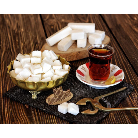 Erzurum da çayın vazgeçilmezi kırılmış kıtlama şeker.