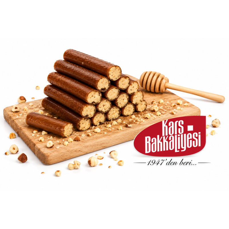Anadolu nun köklü tatlı kültüründen gelen Sarma Pestil Tatlısı, özenle hazırlanan pestil katmanlarının içerisine bol miktarda ku